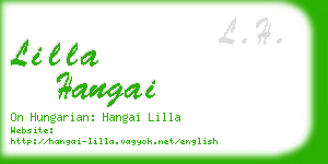 lilla hangai business card